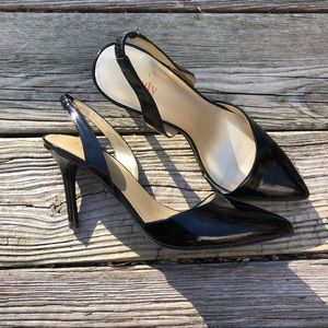 Levity Size 8.5 Heels Black Sling Back